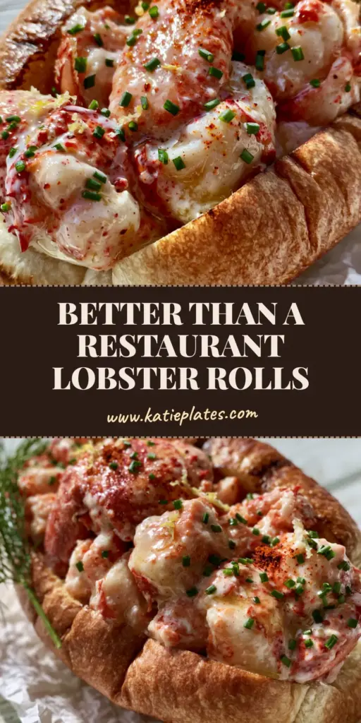 A premium Lobster Roll on crumpled parchment paper featuring massive chunks of lobster meat in a toasted brioche bun with chives and lemon zest. (Lobster Rolls)