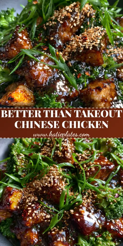 An extreme close-up of glossy velveted chicken and bright green broccoli in a charcoal bowl. (Chinese recipe)