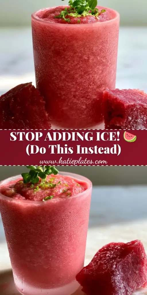 Watermelon Smoothie: The Ultimate Creamy 5-Minute Refresher 4 A thick, creamy watermelon smoothie in a tall frosted glass with lime zest and mint garnish on a white marble background. (watermelon smoothie)