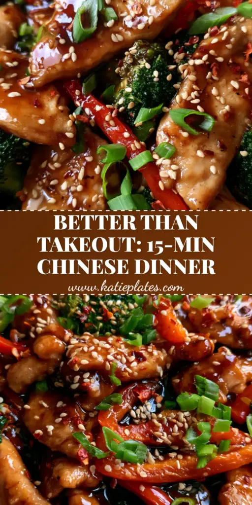 Chinese Dinner Recipes: The Best Ginger Soy Chicken Stir Fry 4 A vibrant bowl of Ginger Soy Chicken Stir Fry with emerald broccoli and red peppers, representing authentic Chinese Dinner Recipes.