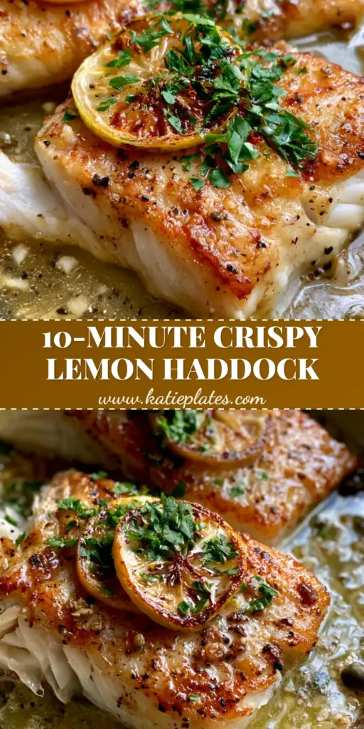 Close up shot of golden pan fried haddock in a cast iron skillet with charred lemons and parsley.